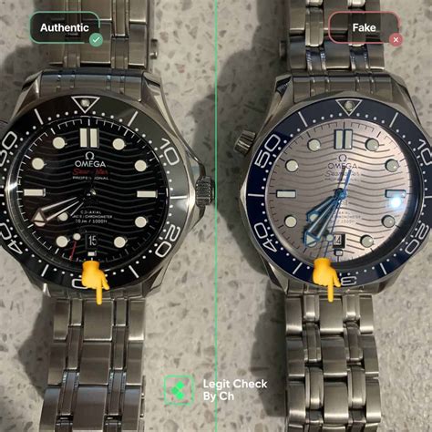 fake omega vs real|omega pseedwatch face indications.